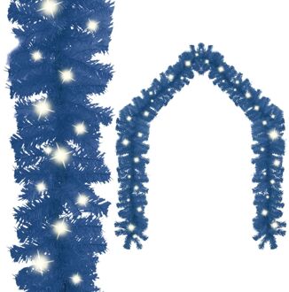 vidaXL Kerstslinger met LED-lampjes 5 m blauw