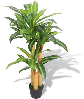 vidaXL Kunst dracena plant met pot 100 cm groen Multicolor