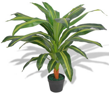 vidaXL Kunst dracena plant met pot 90 cm groen