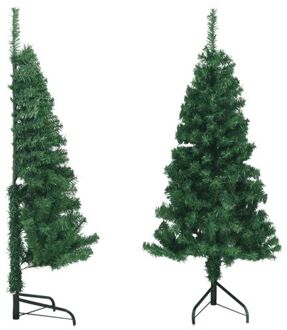 vidaXL Kunstkerstboom hoek 150 cm PVC groen