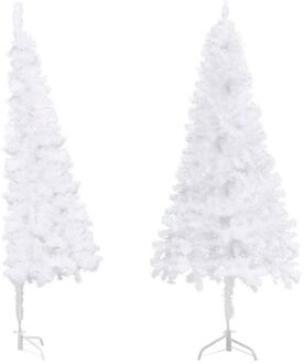 vidaXL Kunstkerstboom hoek 150 cm PVC wit