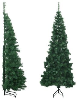 vidaXL Kunstkerstboom hoek 240 cm PVC groen