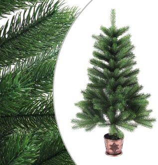 vidaXL Kunstkerstboom met levensechte naalden 65 cm groen