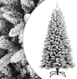 vidaXL Kunstkerstboom met sneeuw 120 cm PVC en PE