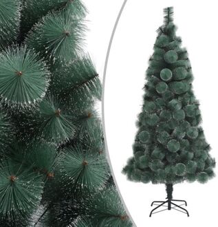 vidaXL Kunstkerstboom met standaard 210 cm PET groen