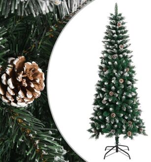 vidaXL Kunstkerstboom met standaard 210 cm PVC groen