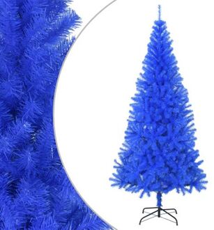 vidaXL Kunstkerstboom Met Standaard 240 Cm Pvc Blauw