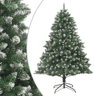 vidaXL Kunstkerstboom met standaard 240 cm PVC Groen