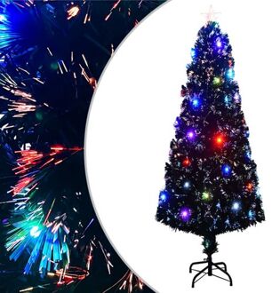 vidaXL Kunstkerstboom met standaard/LED 240 cm glasvezel Groen