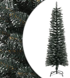 vidaXL Kunstkerstboom met standaard smal 150 cm PVC groen