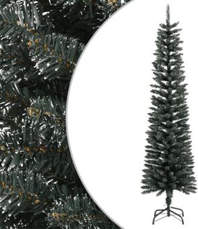 vidaXL Kunstkerstboom met standaard smal 180 cm PVC groen