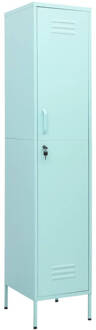 vidaXL Lockerkast 35x46x180 cm staal mint Groen