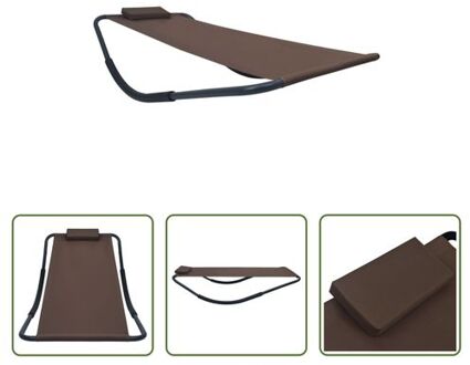 vidaXL Loungebed - 200 x 90 x 40 cm - Bruin