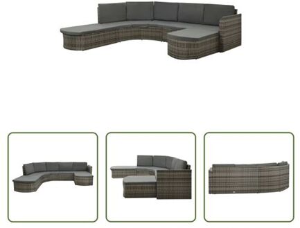 vidaXL loungeset - Tuinloungeset - 266x230x69cm - Grijs - Antraciet