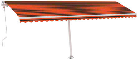 vidaXL Luifel vrijstaand automatisch 600x300 cm oranje en bruin Multicolor