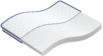 vidaXL Matras 200x160x17 cm traagschuim Wit