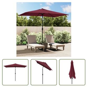 vidaXL Parasol Bordeauxrood 300 x 200 x 252 cm - UV-beschermend Polyester