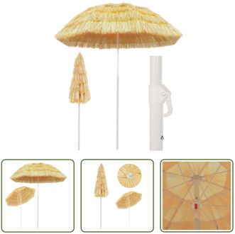 vidaXL Parasol Hawaï - 160 cm - Naturel - Weer- en uv-bestendig Bruin