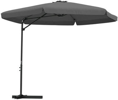 vidaXL Parasol met stalen paal 300x250 cm antraciet Grijs