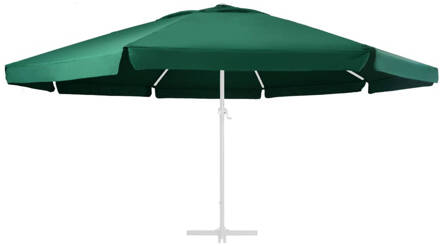 vidaXL Parasoldoek 600 cm - Groen - 100% Polyester - Water- en UV-bestendig