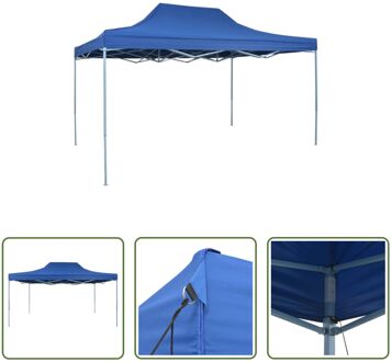 vidaXL Partytent - 280 X 410 X 315 Cm - Blauw - 600d Oxford Stof - Uv