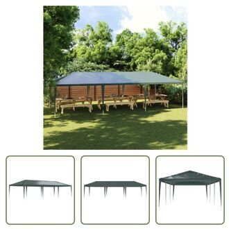 vidaXL Partytent - Groen 4 X 9 X 2.75 M - Uv- En Waterbestendig