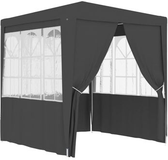 vidaXL Partytent met wanden professioneel 90 g/m² 2,5x2,5 m antraciet Grijs