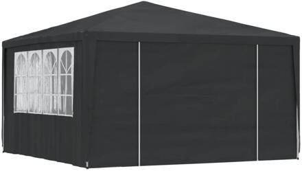 vidaXL Partytent met zijwanden professioneel 90 g/m² 4x4 m groen