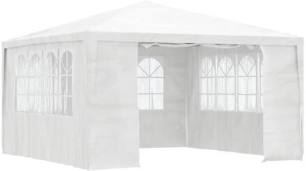 vidaXL Partytent met zijwanden professioneel 90 g/m² 4x4 m wit