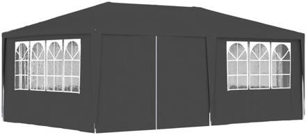 vidaXL Partytent met zijwanden professioneel 90 g|m² 4x6 m antraciet Grijs