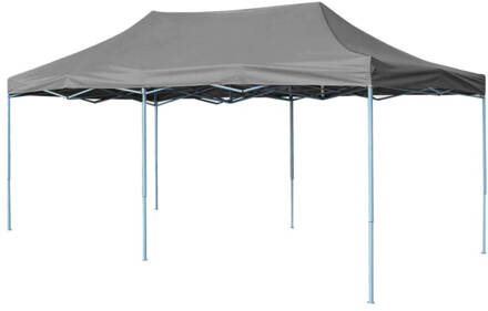 vidaXL Partytent pop-up inklapbaar 3x6 m antraciet Grijs