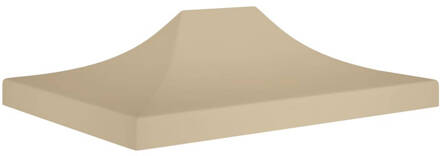 vidaXL Partytentdak 270 g/m² 4x3 m beige