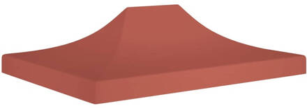 vidaXL Partytentdak 270 g/m² 4x3 m terracotta Bruin