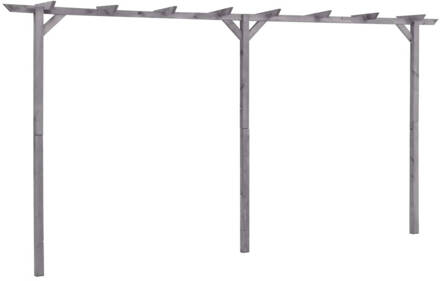 vidaXL Pergola 400x40x205 cm geïmpregneerd grenenhout grijs