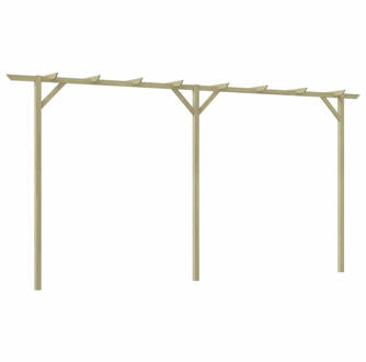 vidaXL Pergola 400x40x205 cm hout Bruin