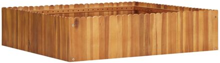 vidaXL Plantenbak 100x100x25 cm massief acaciahout Bruin