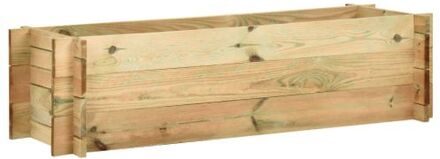 vidaXL Plantenbak 120 cm FSC geïmpregneerd grenenhout Bruin