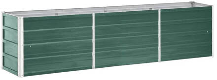 vidaXL Plantenbak 240x40x45 cm gegalvaniseerd staal groen