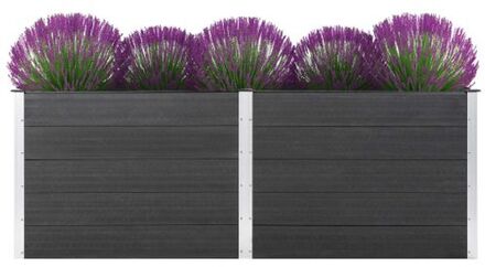 vidaXL Plantenbak verhoogd 250x100x91 cm HKC grijs