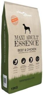 vidaXL Premium hondenvoer droog Maxi Adult Essence Beef & Chicken 15 kg