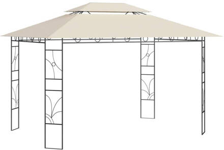 vidaXL Prieel 160 g/m² 4x3x2,7 m crèmekleurig