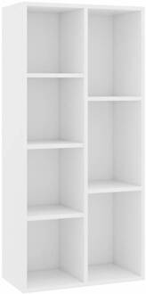 vidaXL Prolenta Premium - Boekenkast 50x25x106 cm bewerkt hout wit