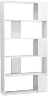 vidaXL Prolenta Premium - Boekenkast|kamerscherm 80x24x159 cm hoogglans wit