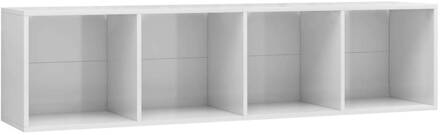 vidaXL Prolenta Premium - Boekenkast|tv-meubel 143x30x36 cm hoogglans wit