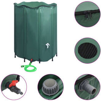 vidaXL Regenton 1000 l Groen