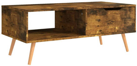 vidaXL Salontafel 100x49,5x43 cm spaanplaat gerookt eikenkleurig Bruin