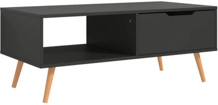 vidaXL Salontafel 100x49,5x43 cm spaanplaat grijs