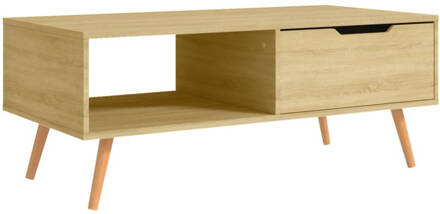 vidaXL Salontafel 100x49,5x43 cm spaanplaat sonoma eikenkleurig Bruin