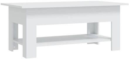 vidaXL Salontafel 102x55x42 cm spaanplaat wit