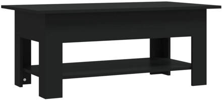 vidaXL Salontafel 102x55x42 cm spaanplaat zwart